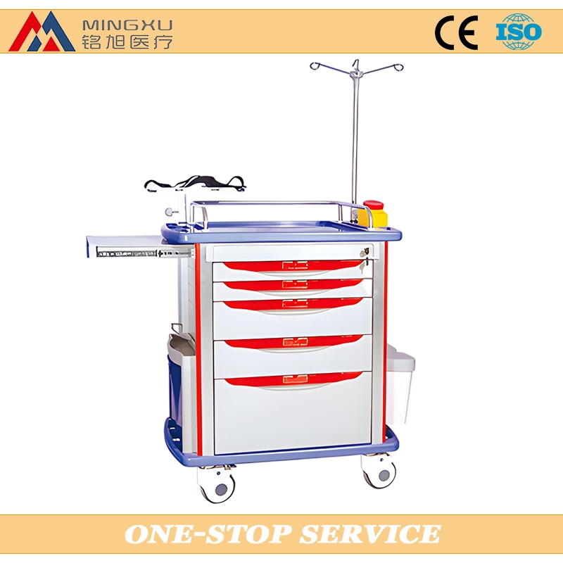 Reliable Resuscitation Crash Cart with Ample Storage for Hospitals