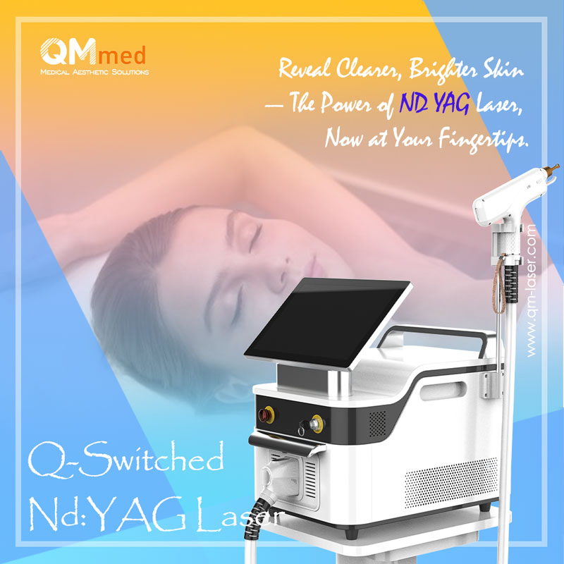 Custom Medical Aesthetic Equipment for Multi Wavelength Tattoo and Pigment Removal with Advanced Q Switch ND YAG