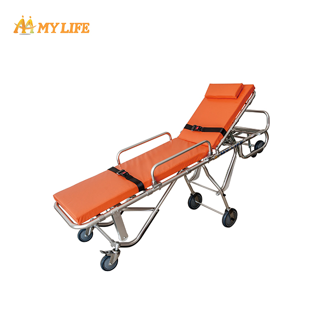 Full Automatic Loading Stretcher Emergency Ambulance Trolley (TD010131-D)
