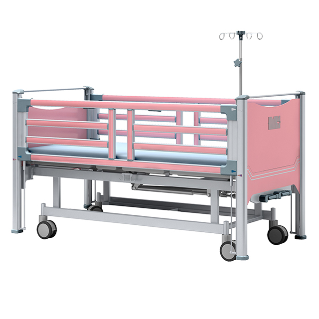 Double Cranks Multifunction Pediatric Youth Cots Babies Hospital Bed