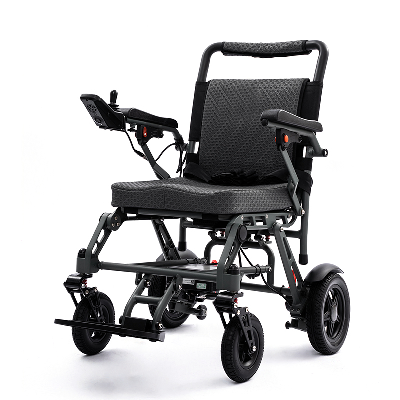 Portable Light Handicap Folding Electric Wheelchair with Toilet