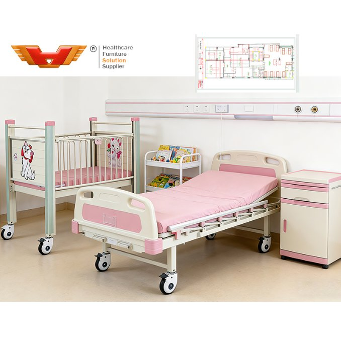 High Quality Custom Medical Obstetrics Gynecology Departments Maternal Child Hospitals Furniture Baby Kids Bed Children Pediatric Bed for Children
