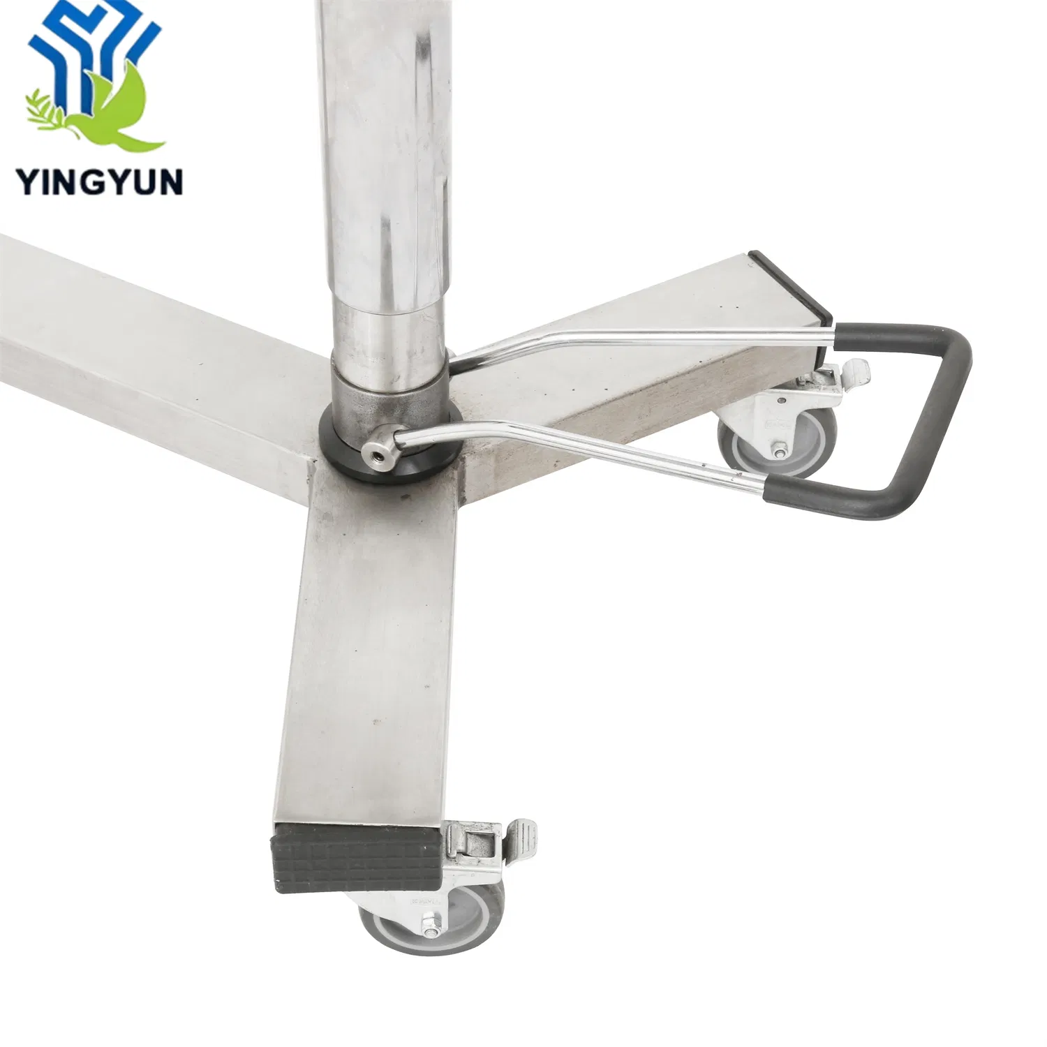 Medical Furniture 304 Stainless Steel Hospital Crash Medical Instrument Trolley Cart with Spacious Tray