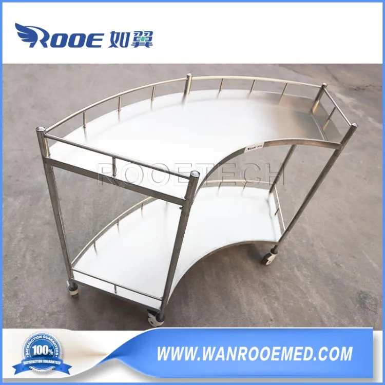 Mobile Stainless Steel Hospital Trolley