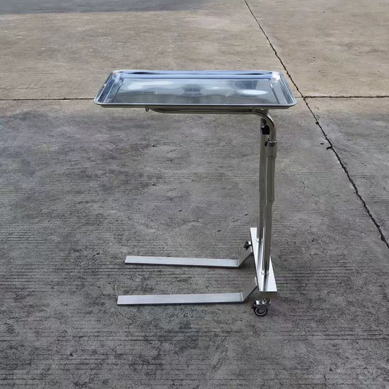 Medical Surgical Instrument Adjustable Trolley with Tray for Operating Room