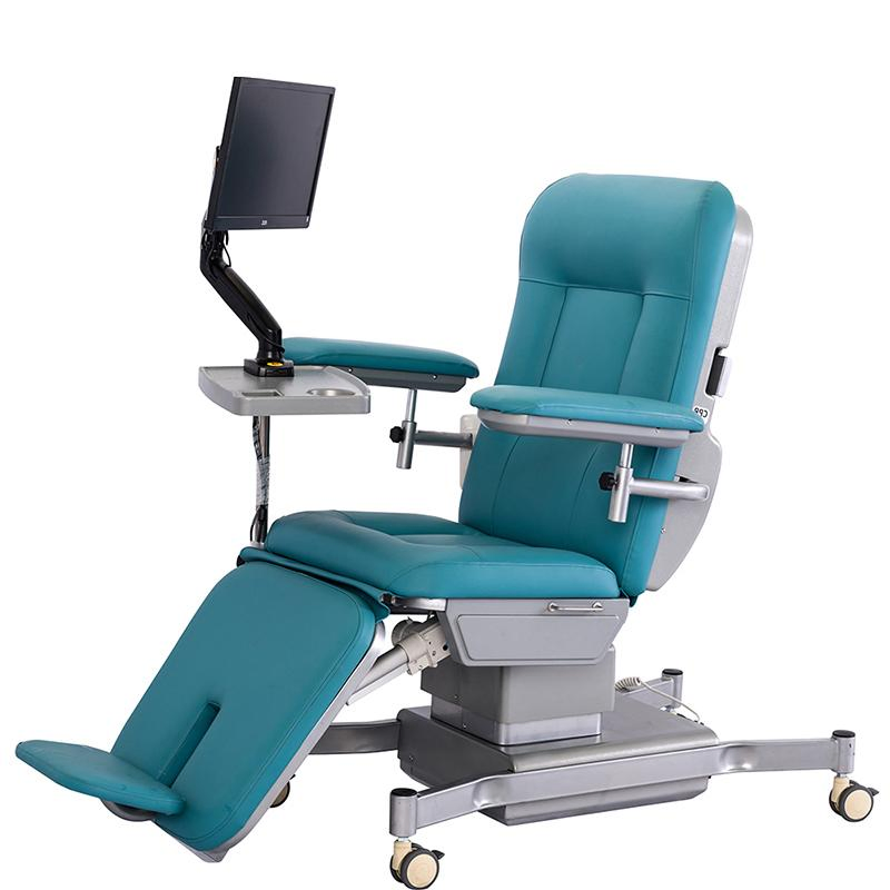 Cheap Price Rental Hospital Medical Powered Electrical Dialysis Chair Bed with TV for Sale