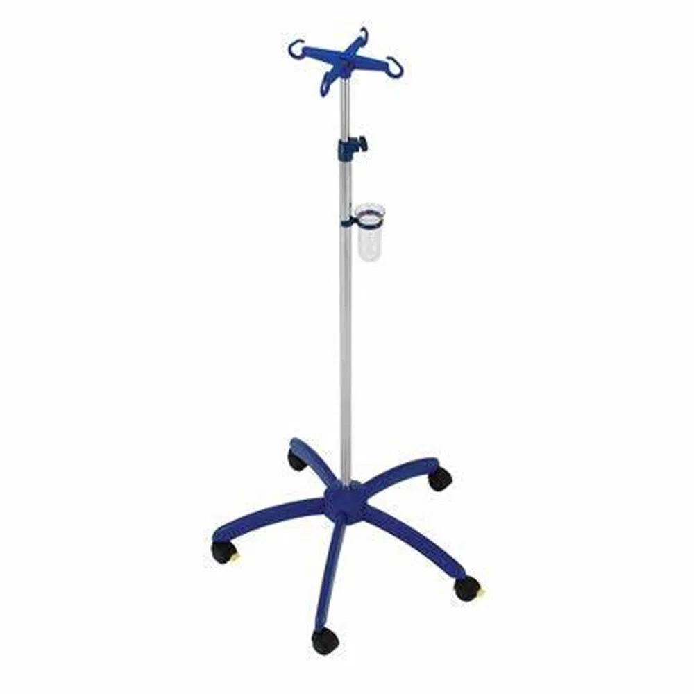 Hospital 5 Legs Mobile Stainless Steel Infusion Stand