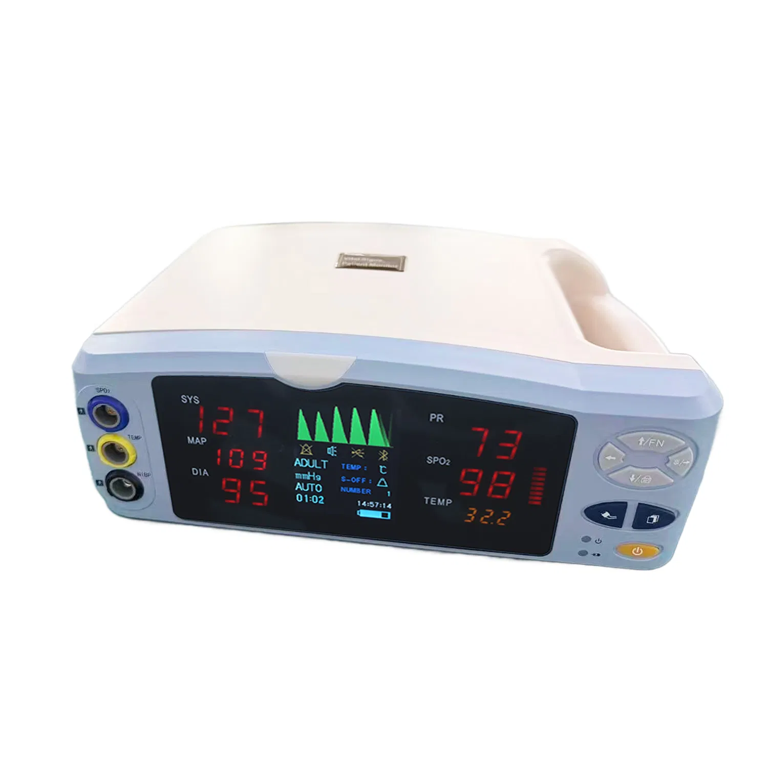 NIBP, SpO2, Pr, Pleth Portable Vital Signs Monitor