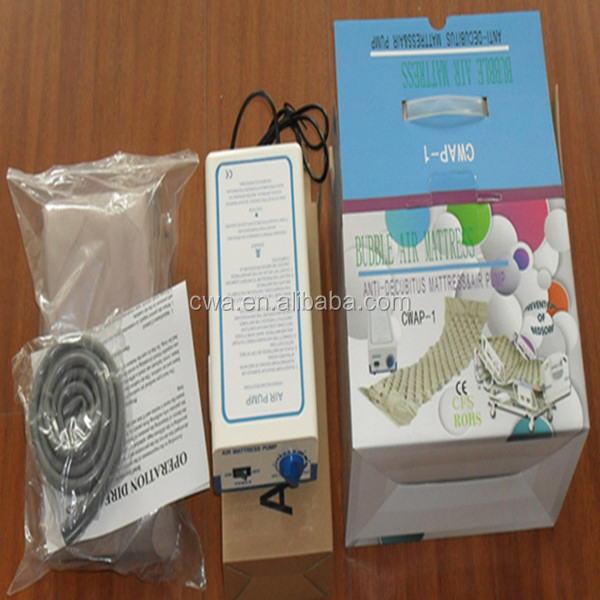 Cwap-1 Wholesale Cheap Price Medical Hospital Bed Air Bed Bubble Mattress Anti Bedsore Air Mattress Anti-Decubitus Mattress with Pump 110V/220V Euro/British/Us