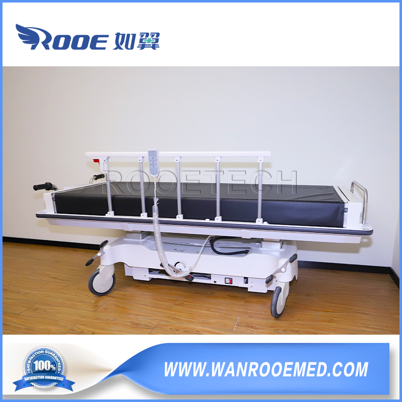 650-1050mm Height Adjustable Hospital Patient Electric Transport Trolley Bed