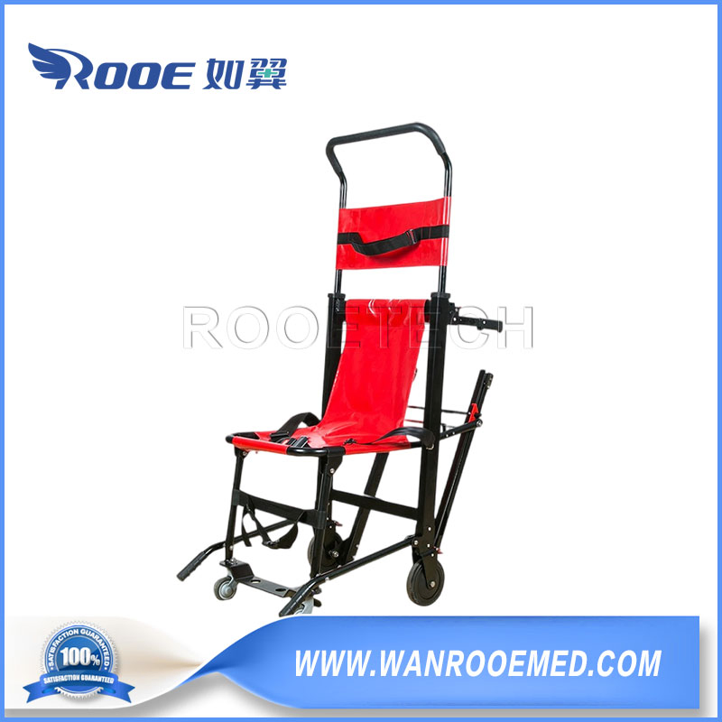 One-Staff Operation Aluminum Alloy Sliding Evacuation Stair Chair for Emergency Center and Fire