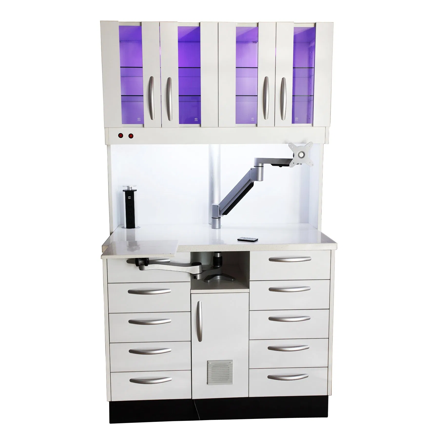 Customized Furniture Multi-Color ABS Plastic Medical Hospital Clinic Dental Cabinet for Consulting Room Laboratory