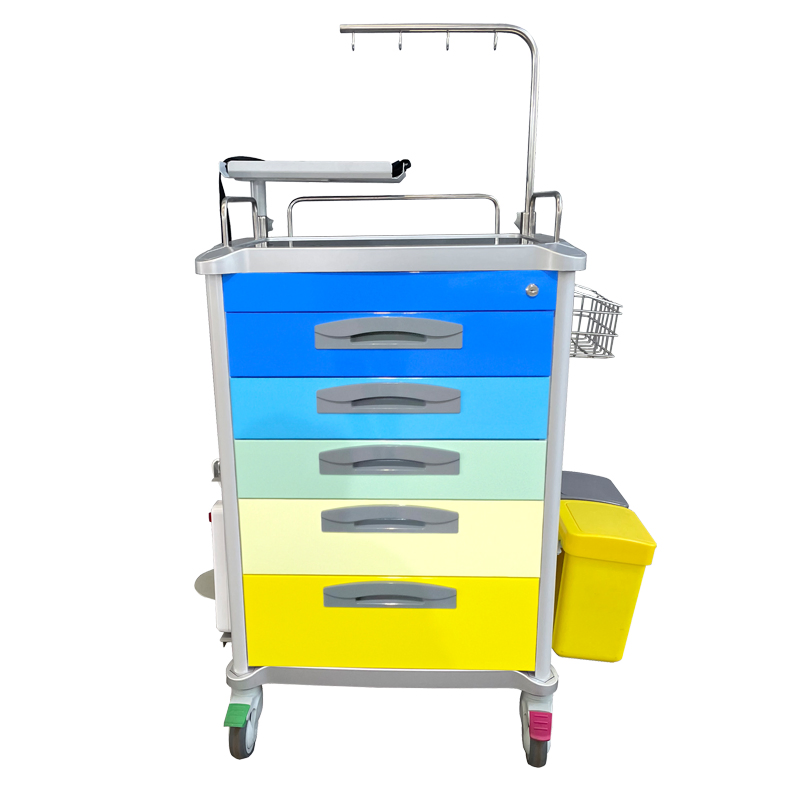 Digital Lock Emergency Trolley Hospital and Clinic Use Crash Carts