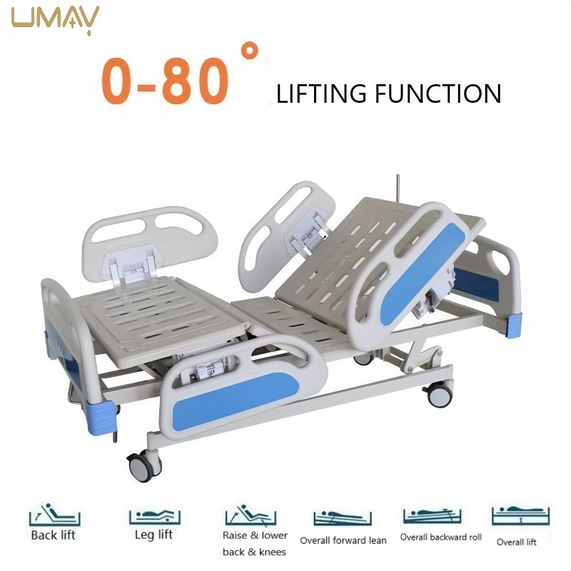 Smart Adjustable Medical Hospital Bed Electric Patient Bed with Mattress for Optimal Patient Care and Recovery