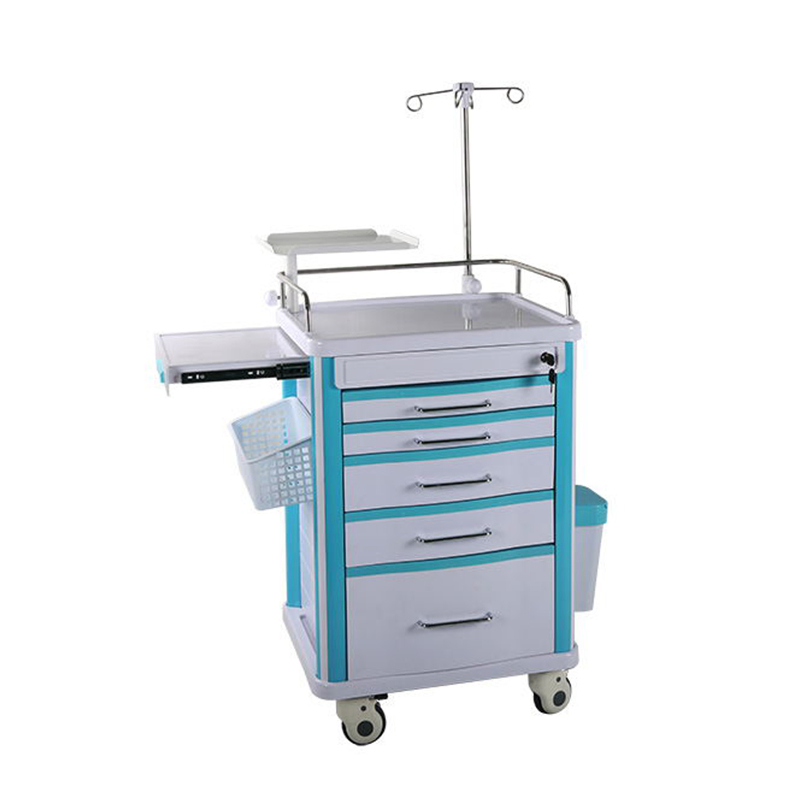 ICU ABS Crash Trolley - Multi-Functional Emergency Medical Cart
