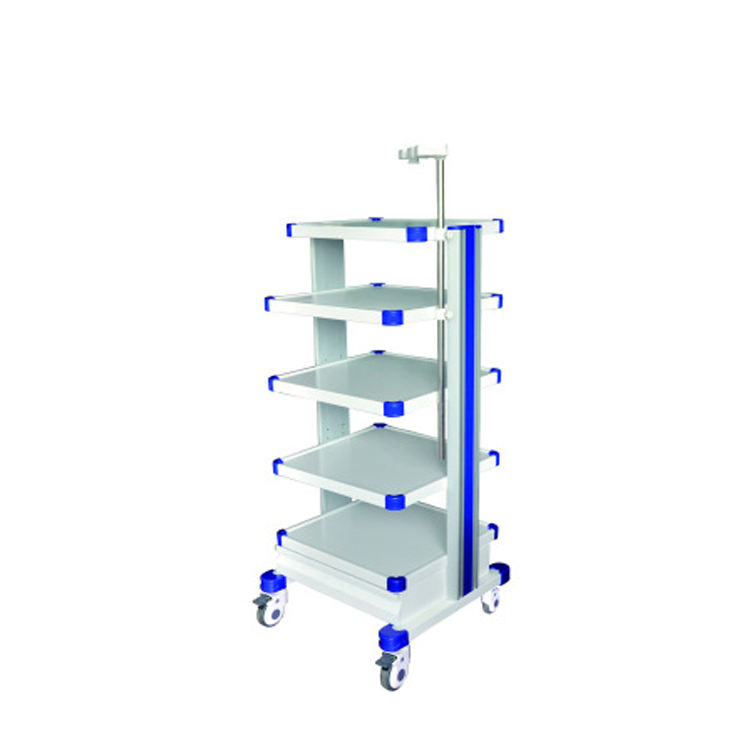 Ouman Mobile Metal Trolley for Endoscopy Surgical Instruments