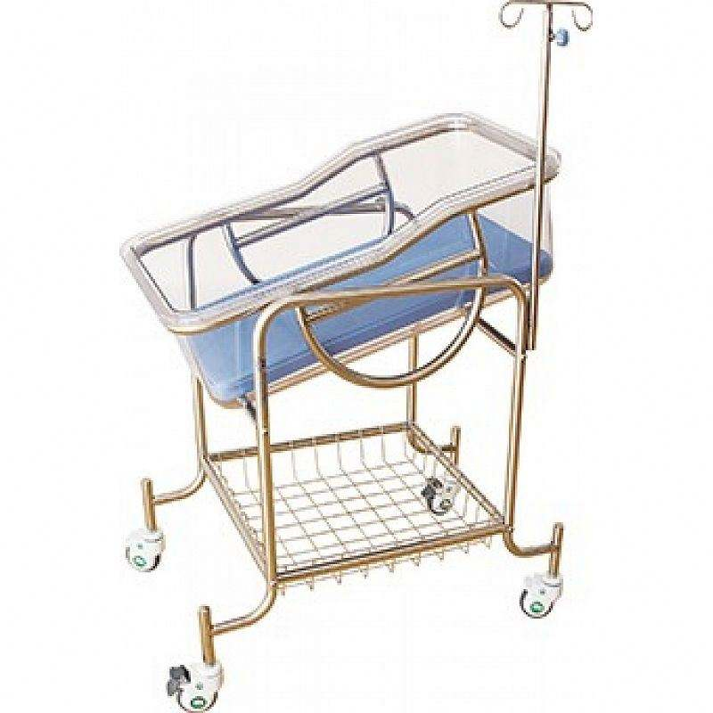 Stainless Steel Baby Bed Hospital Stainless Steel Infant Bed Baby Crib, Pediatric Hospital Medical Bed