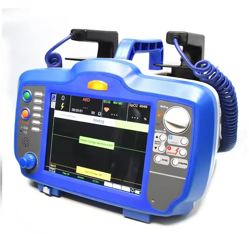 Advanced Class II Defibrillator System with Electric Power Manual Aed Pacing Integrated Patient Monitoring
