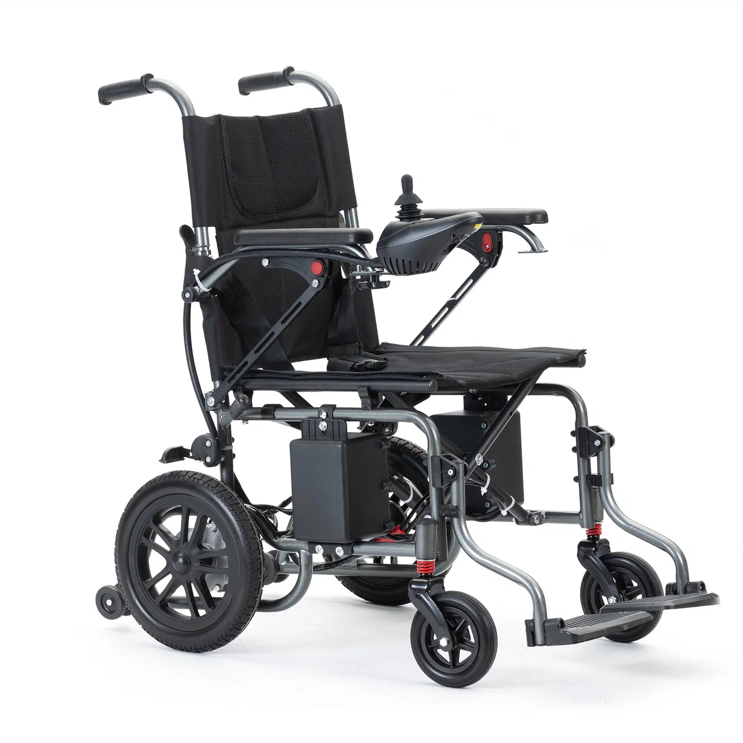 250W*2 Brushed Motor Carbon Steel Lightweight Folding Electric Wheelchairs