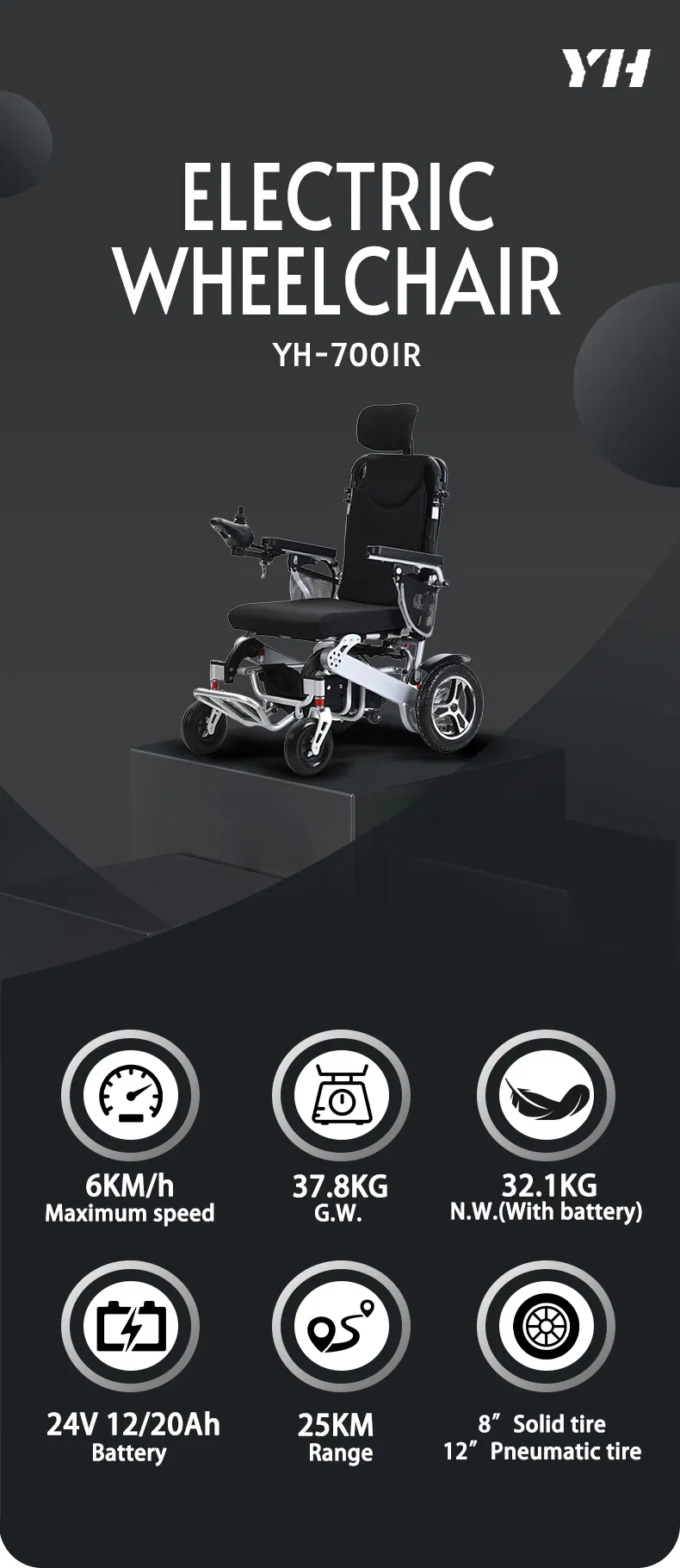 Electric Wheelchair Main View