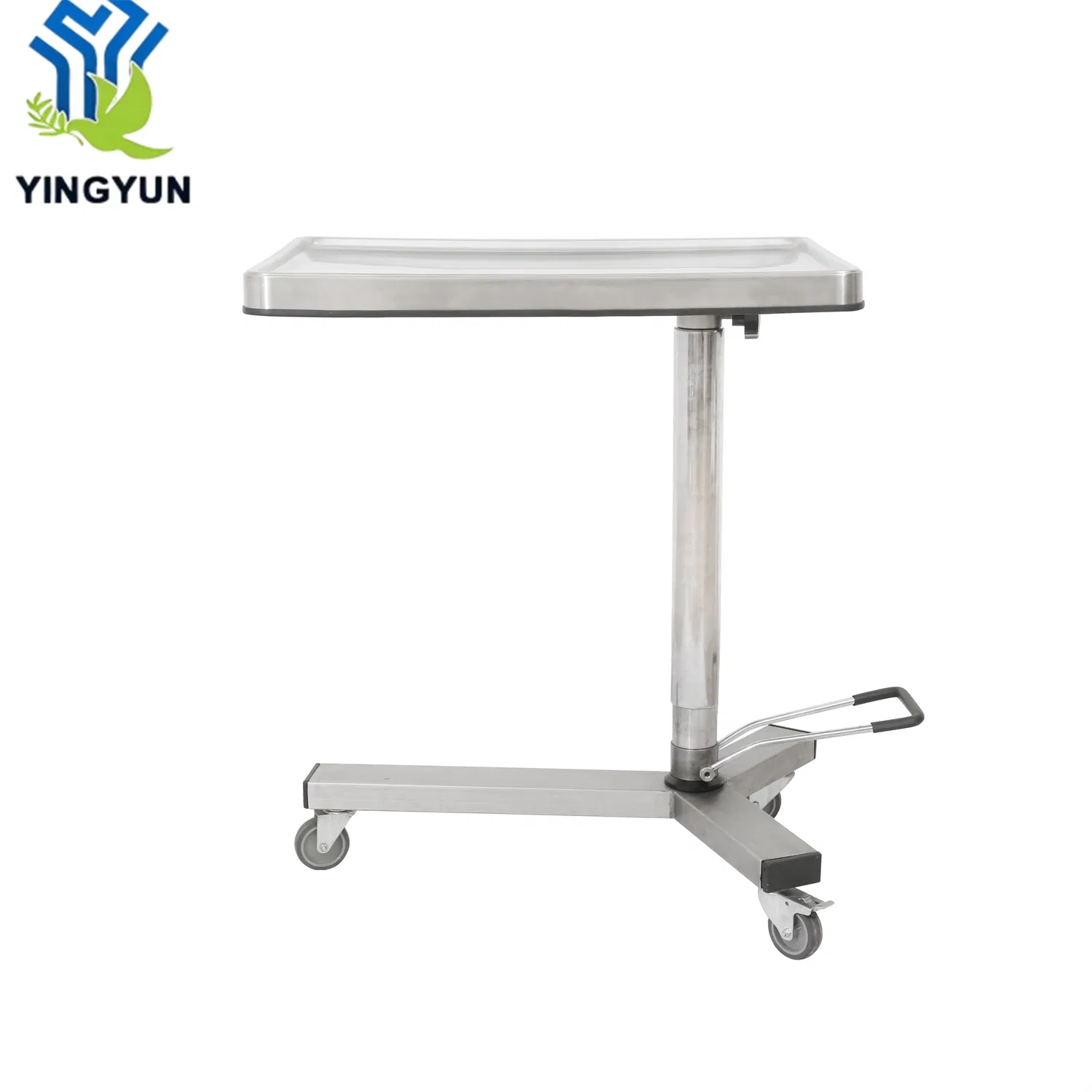 Medical Furniture 304 Stainless Steel Hospital Crash Medical Instrument Trolley Cart with Spacious Tray
