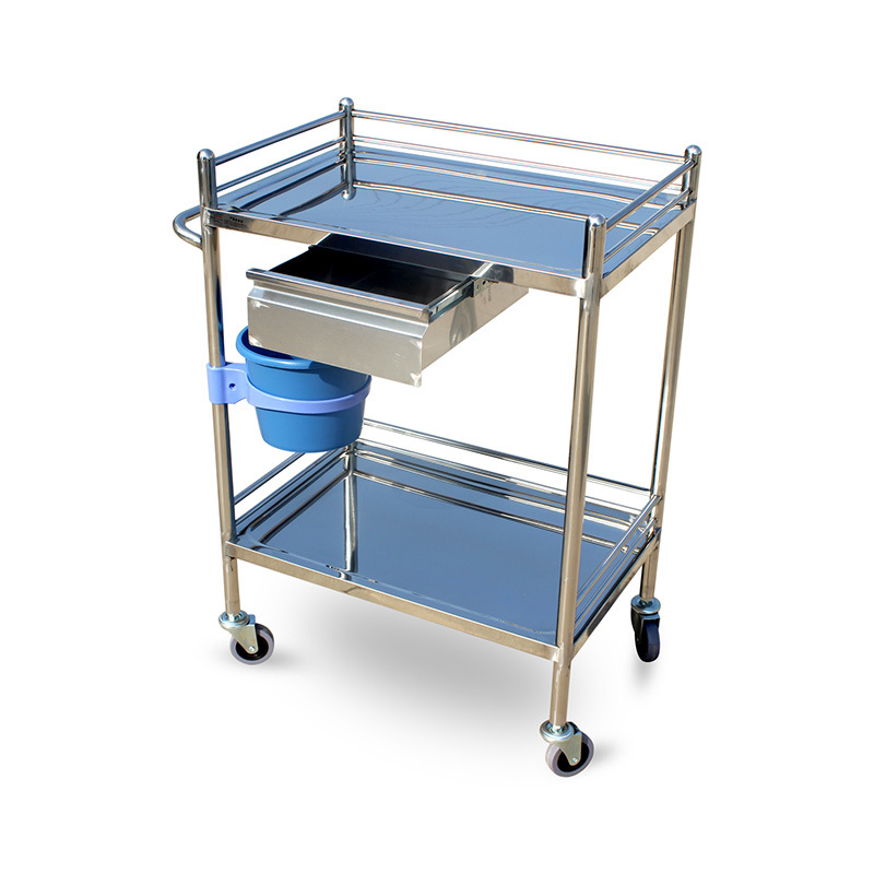 Hospital Surgical Instrument Trolley Stainless Steel Dressing Trolley