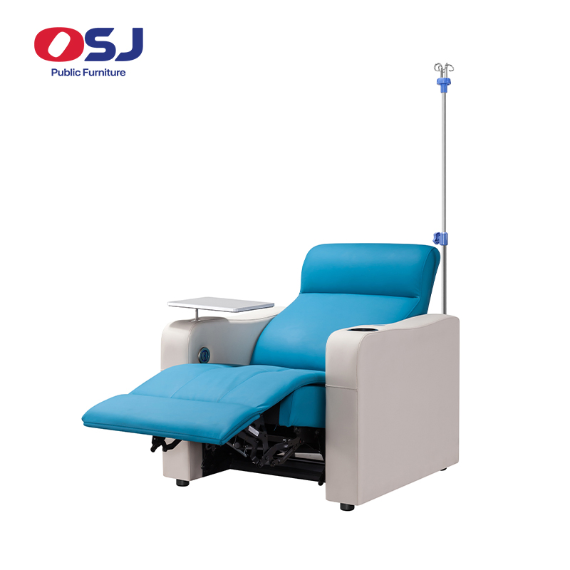 Durable Multi-Functional Medical Leather Waiting Area Infusion Treatment Room Reclining Medical for Clinic Hospital Chair