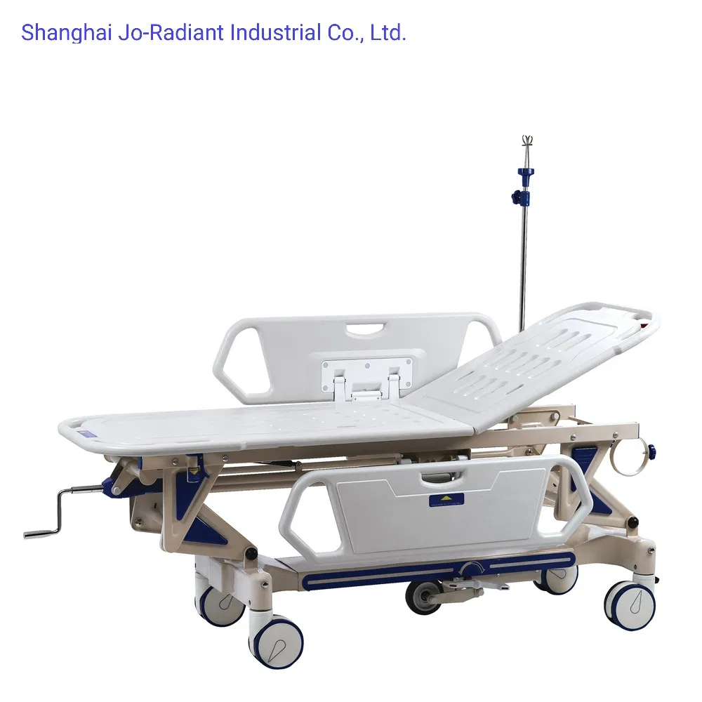China Hospital Emergency Patient Medication Stretcher Transfer Trolley