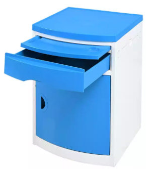 Medical Cheap ABS Plastic Clinic Hospital Bedside Cabinet Locker with Drawer (PW-A01)
