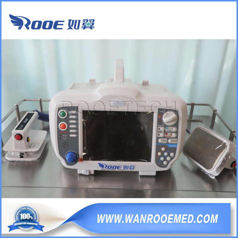 Portable First Aid Aed Biphase Automatic External Defibrillator with ECG Monitor and Pacer