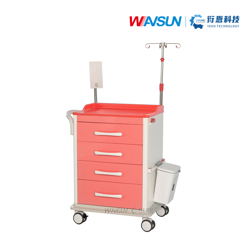 Cheap Corrosion Preventive Crash Emergency Cart for Drug Distribution