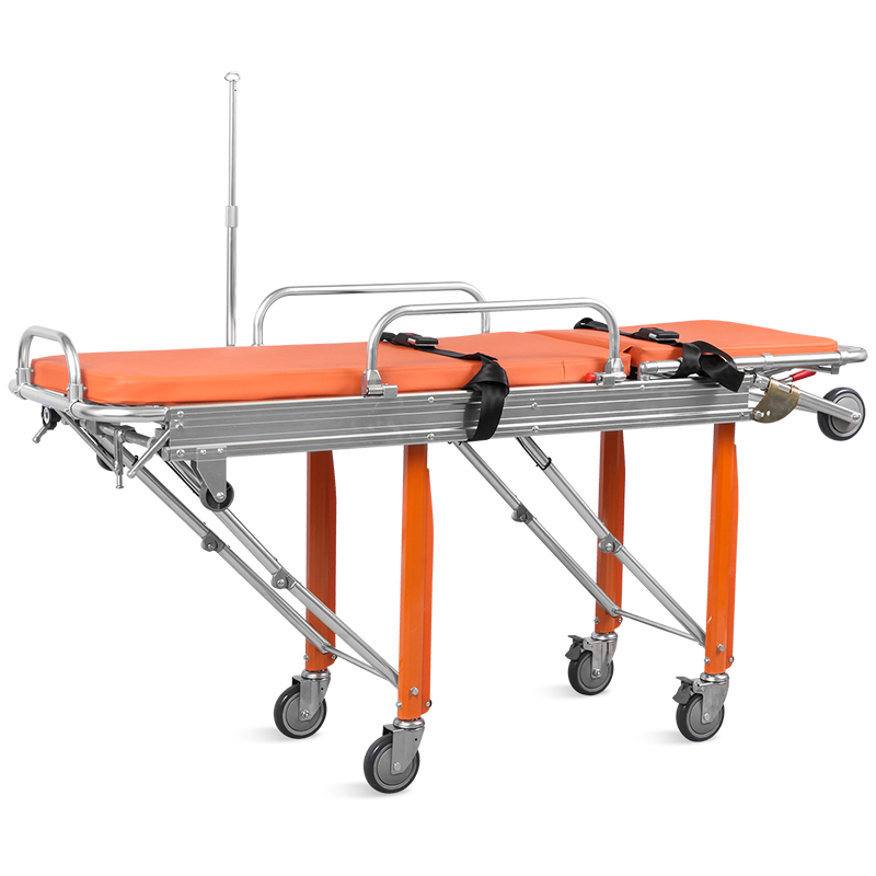 Nwb039 (D) Number-Win Stainless Steel Medical Ambulance Folding Patient Transport Stretcher Trolley