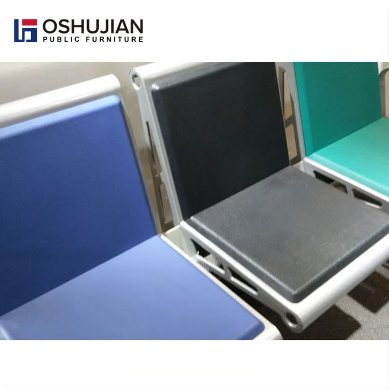 Airport Waiting Chair Seating 3 Seater PU Hospital Ergonomic Waiting Bench Chair
