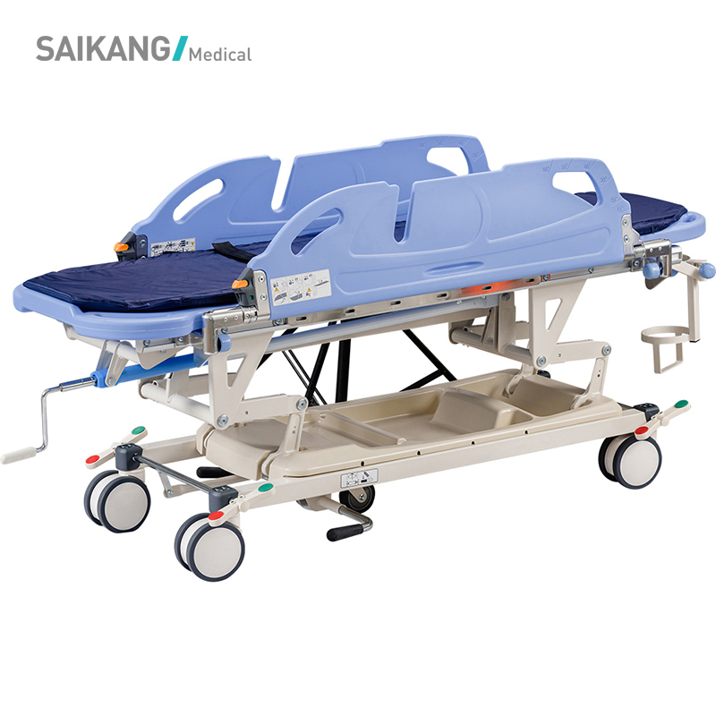 Skb041-6 Saikang Wholesale Multifunction Foldable Operation Connecting Medical Patient Stretcher Trolley