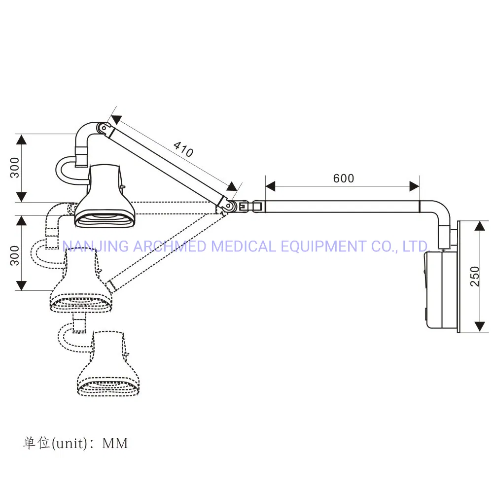 Medical Equipment 21W LED Wall-Mounted Medical Examination Light