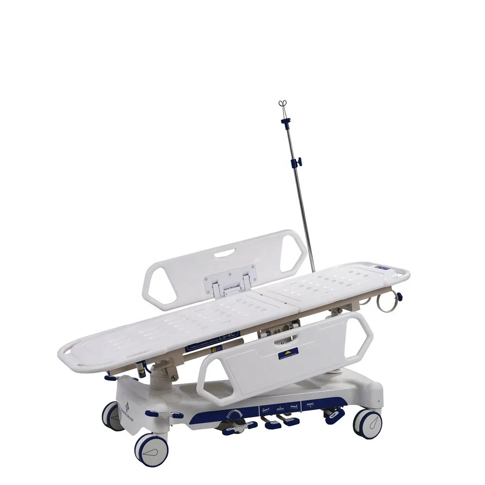 Medical Hydraulic Patient Stretcher Adjustable Trolley View 5