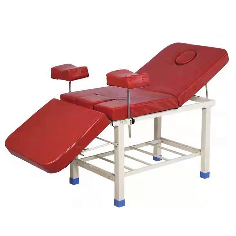 Stainless Steel Gynecology Birthing Chair Patient Manual Operating Table Examination Bed Medical Examination Bed