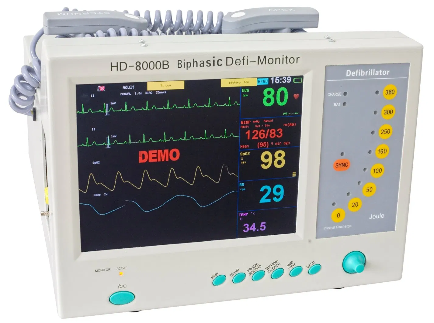 The Best HD-8000D Medical Automatic Defibrillator Biphasic