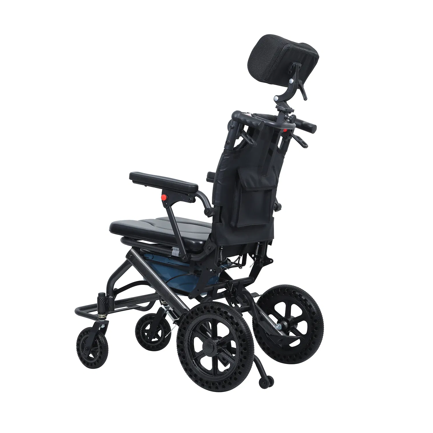 Aluminum Flip-up Armrestfoldable Commode Wheelchair for Disable Elderly Patients