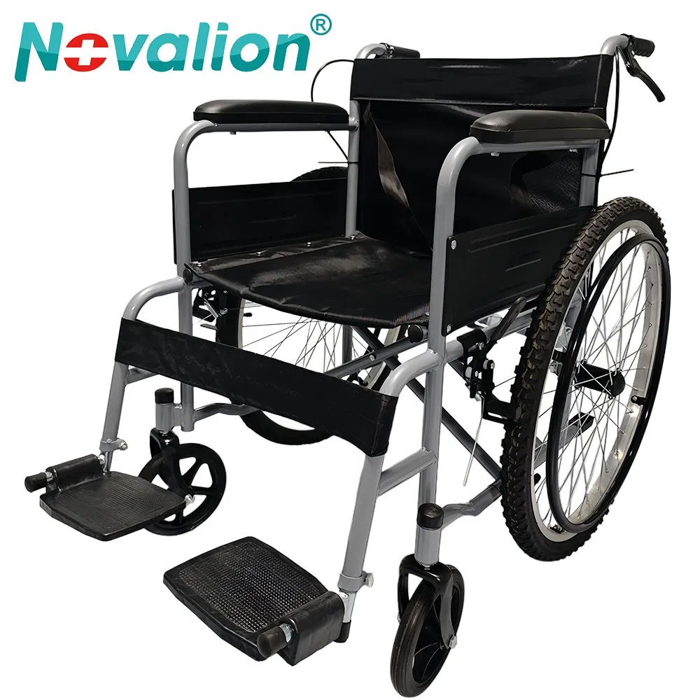 All Terrain Manual Wheelchair with Manufacturer Price High Quality Wheel Chair CE ISO13485 OEM Lightweight Foldable Folding Elderly Disabled Handicapped Medical