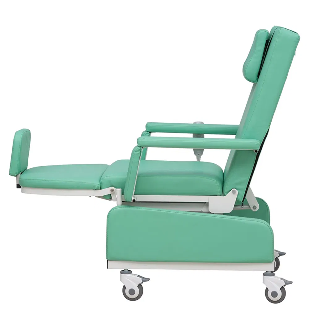 Luxury High Quality Customized Electric Hospital Patient Infusion Chair Medical Dialysis Blood Transfusion Chair with CPR Function Two Functions