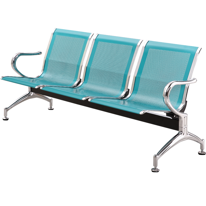 Heavy Duty Metal Frame Waiting Chair - Anti-Rust for Hospital Hall