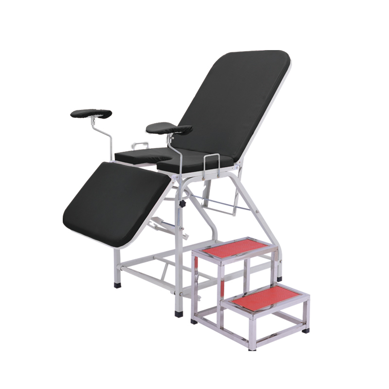 Stainless Steel Gynecology Birthing Chair Patient Manual Operating Table Examination Bed Medical Examination Bed