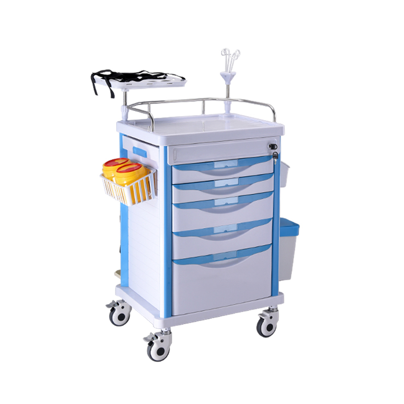 ICU ABS Crash Trolley - Multi-Functional Emergency Medical Cart