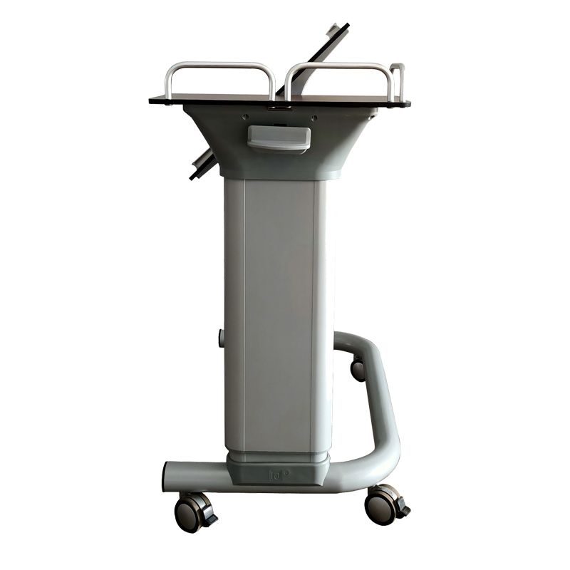 Wood ABS Hospital Overbed Dining Table with Adjustable Height