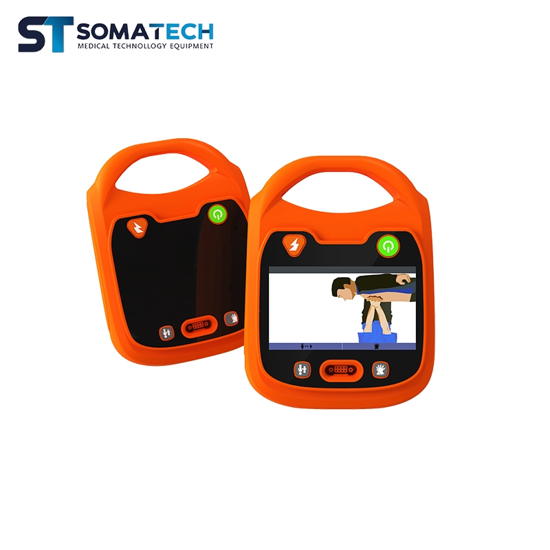 Portable Color Screen Aed Defibrillator Monitor with ECG Biphasic Automated External