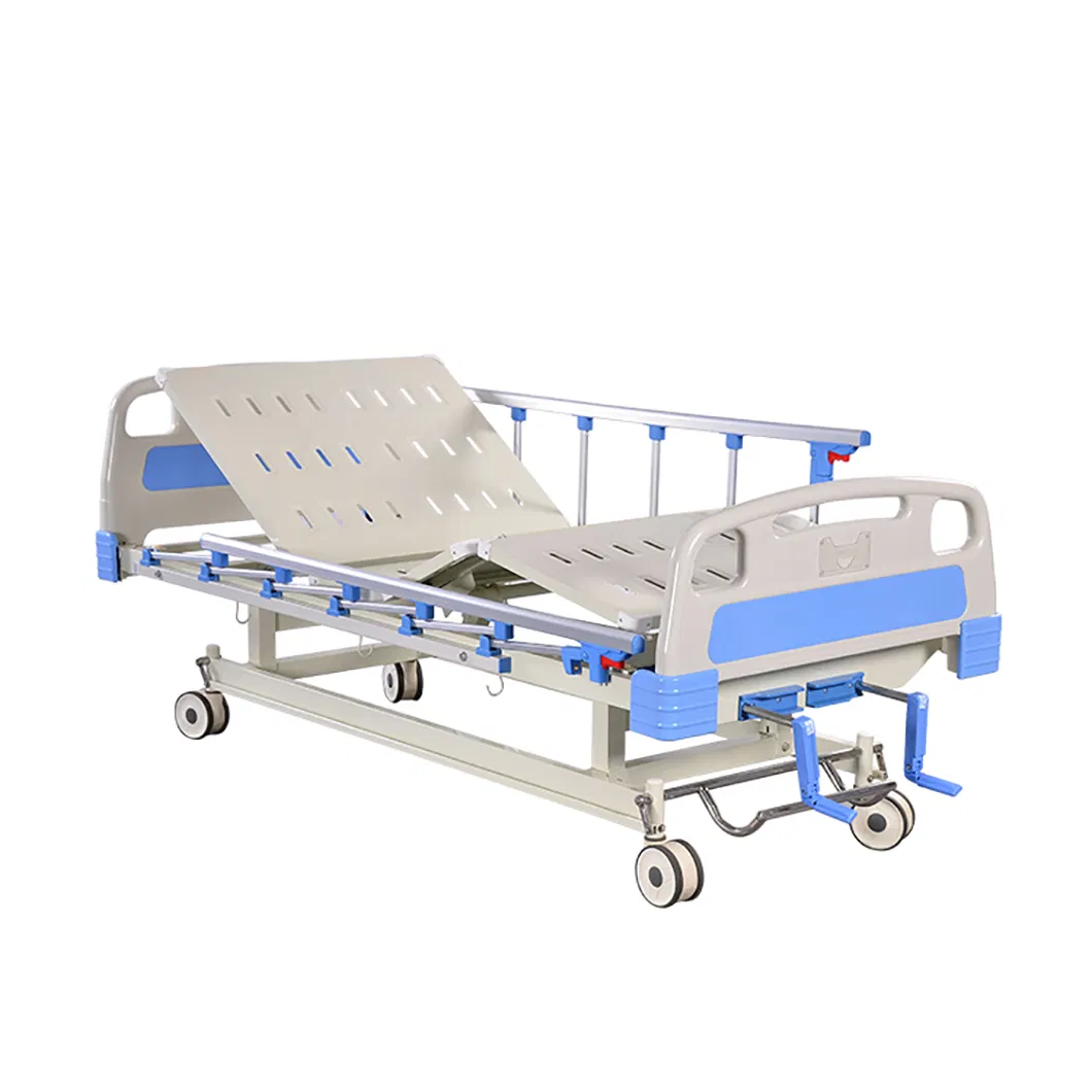 Manual Hospital Care Bed Adjustable Medical Bed