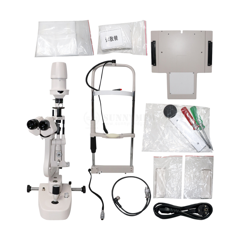 Sy-V003-1 China Ophthalmic Equipment Optical Slit Lamp Microscope with 3000K Color Temperature Light Source