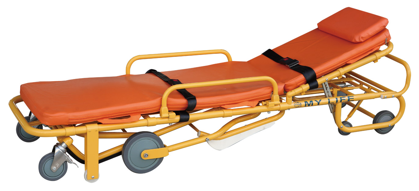 Full Automatic Loading Stretcher Emergency Ambulance Trolley (TD010131-D)