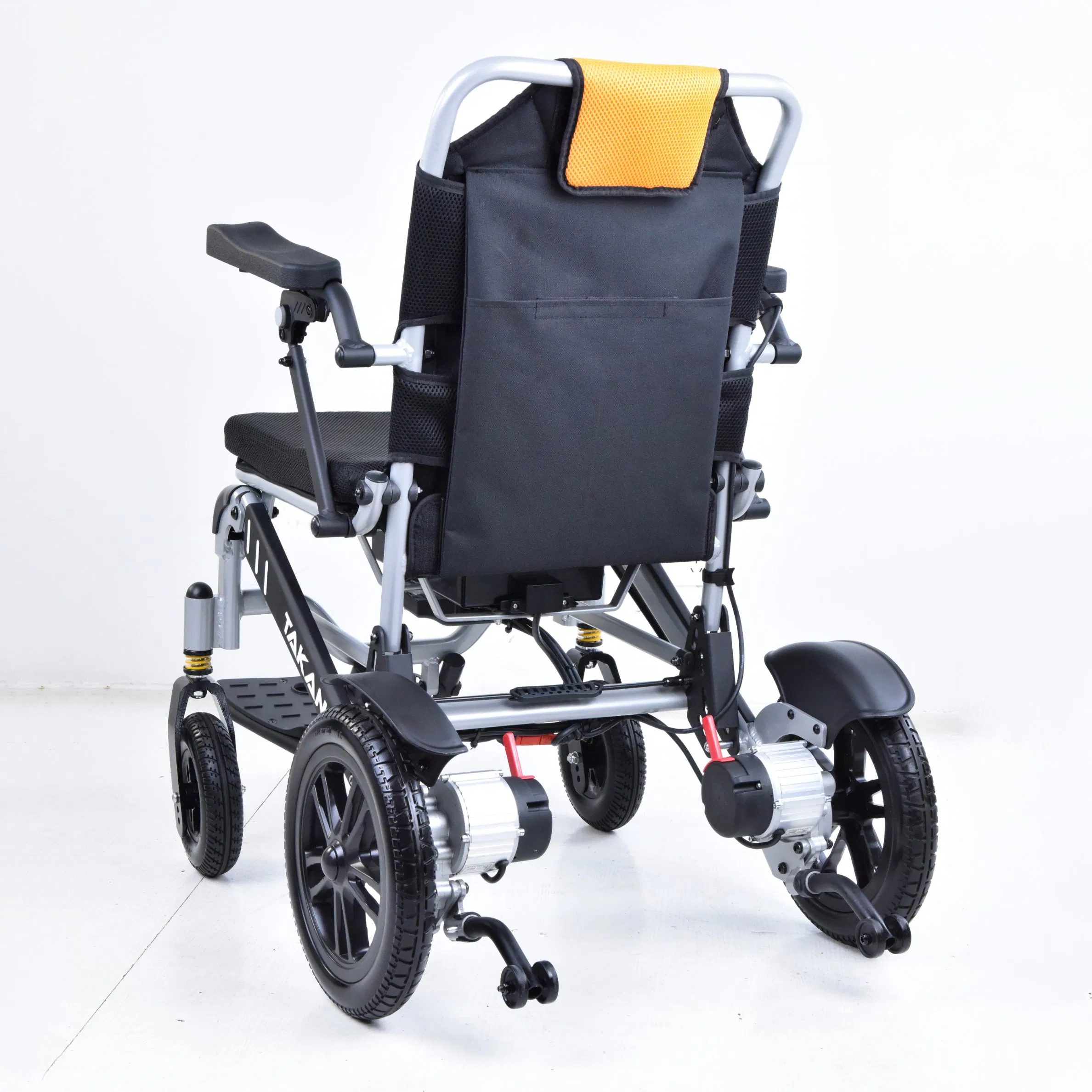 Aluminum Frame 150W Brushless Motor Electromagnrtic Brake Folding Electric Wheelchair